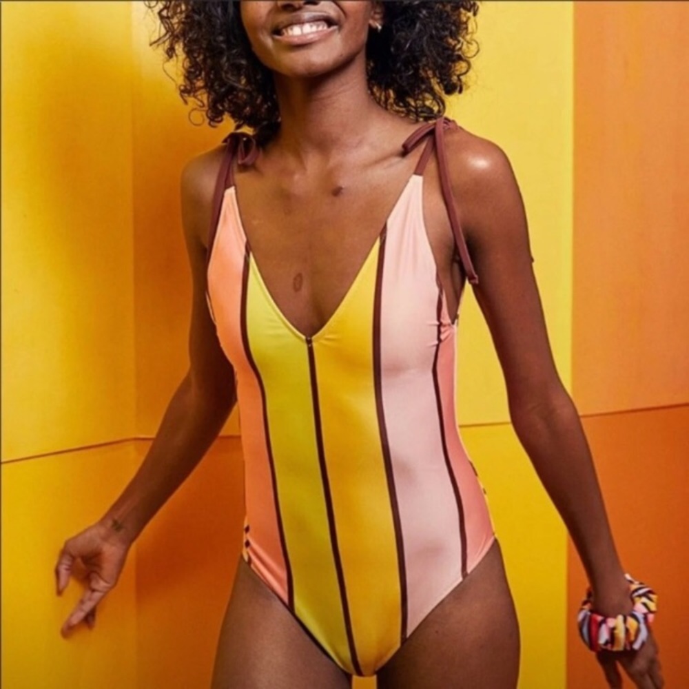 Aerie striped one piece